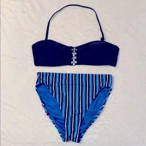 Two piece swim suit